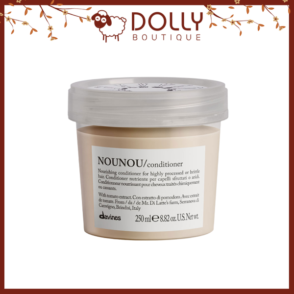 Dầu Xả Phục Hồi Tóc Hư Tổn Davines Nounou Conditioner - 250ml