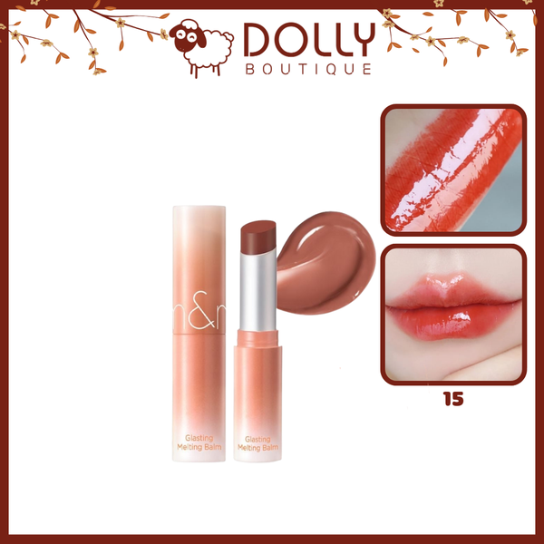 Son Dưỡng Có Màu Thuần Chay Romand Glasting Melting Balm 15 Pecan Brew
