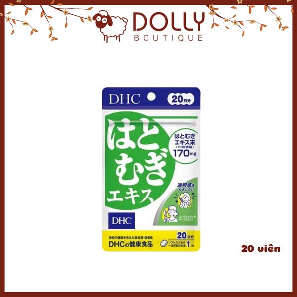 Viên uống sáng da DHC Adlay Extract 20 viên