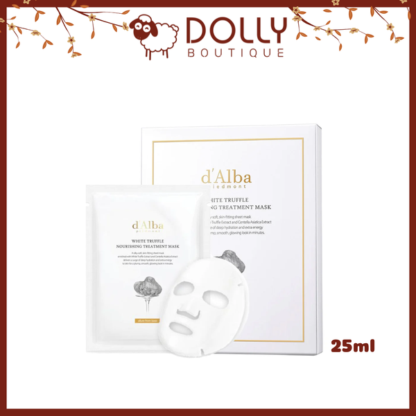 Mặt Nạ Miếng d'Alba White Truffle Double Mask Pack Calming & Hydrating 25ml