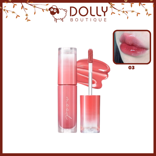 Son Tint Bóng Peripera Ink Mood Glowy Tint #03 Rose In Mind 4g