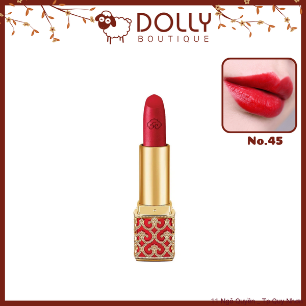Son Thỏi Lì Whoo Velvet Lip Rouge 45 Royal Red