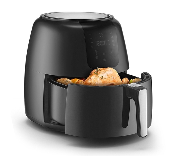Nồi Chiên Không Dầu Điện Tử Lock&Lock Super Jumbo 5.2l Mới EJF296BLK
