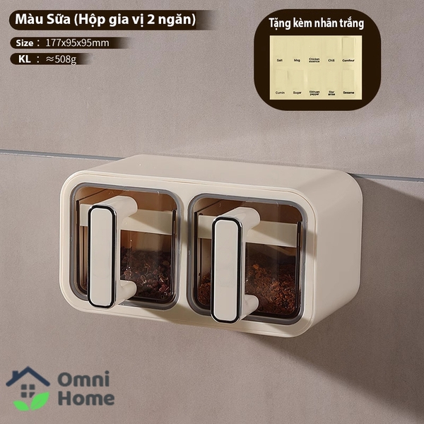 Hộp Đựng Gia Vị Treo Tường Đa Năng
