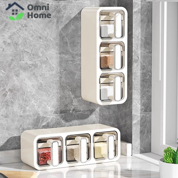 Hộp Đựng Gia Vị Treo Tường Đa Năng