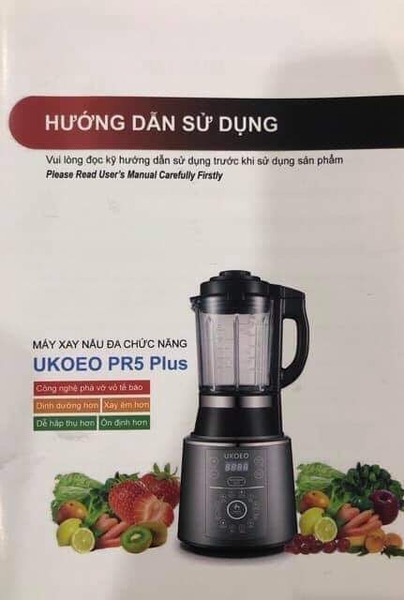 Máy làm sữa hạt đa năng Ukoeo Phiên bản mới Tiếng Việt