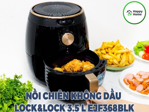 Nồi chiên không dầu Lock&Lock EJF368BLK 3.5 lít