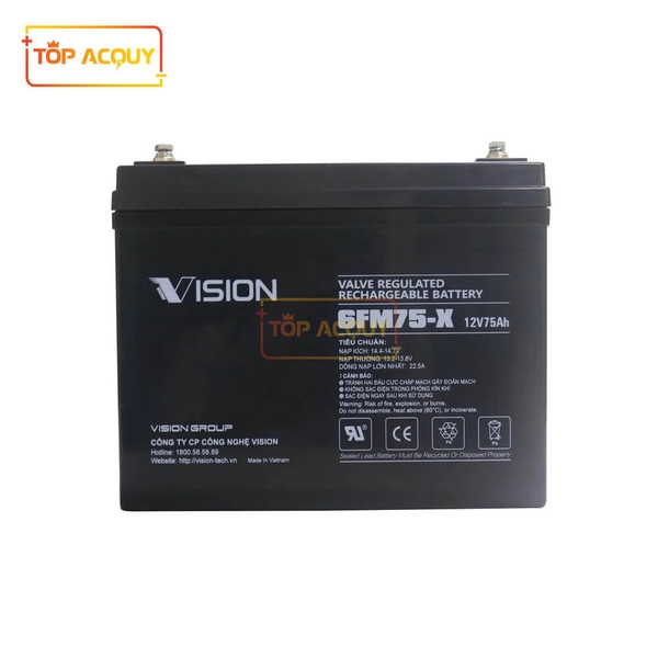 ẮC QUY VISION 6FM75-X 12V-75AH