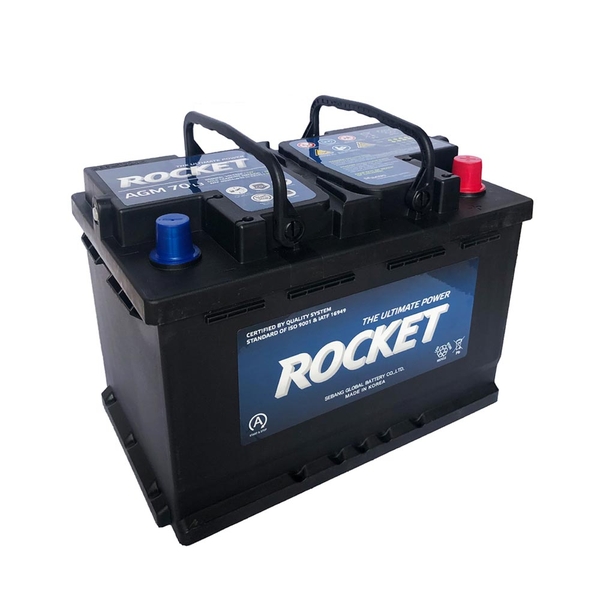 ẮC QUY ROCKET AGM L3 12V - 70AH (DIN) (ECO/START-STOP)