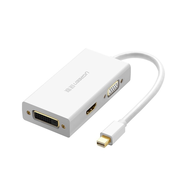 Cáp chuyển Mini Displayport to VGA + HDMI + DVI hỗ trợ 4k 2k Ugreen 20417