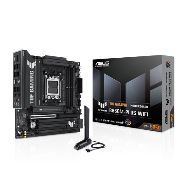 Mainboard Asus TUF Gaming B850M-PLUS WIFI (AMD B850/ Socket AM5/ M-ATX/ 4 khe ram/ DDR5/ 2.5 Gigabit LAN)