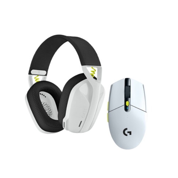 Bộ Chuột - Tai nghe (M&HS) Logitech Lightspeed Wireless Combo Gaming Đen-Trắng