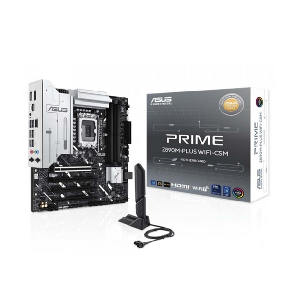 Mainboard Asus Prime Z890M-PLUS WIFI-CSM (Intel Z890/ Socket 1851/ M-ATX/ 4 khe ram/ DDR5/ 2.5 Gigabit LAN)
