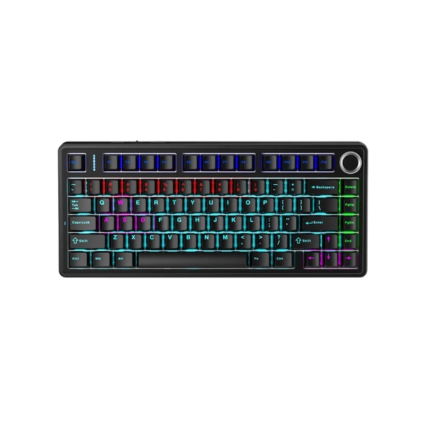 Bàn phím cơ Aula F75 Đen Red Switch