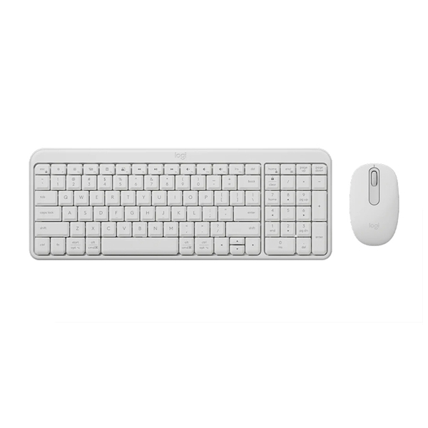 Bộ bàn phím chuột không dây Logitech MK250 (Bluetooth/ Trắng)