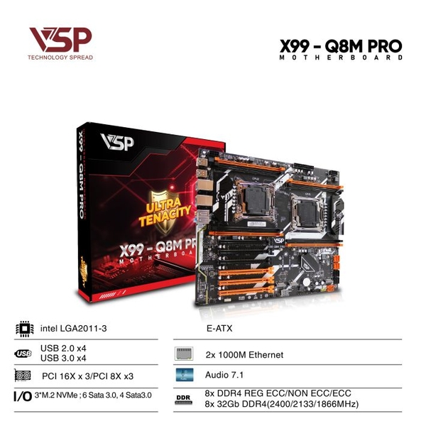 Main VSP X99-Q8M PRO (Dual CPU)