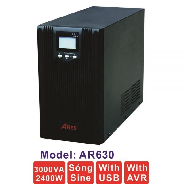 Bộ lưu điện UPS Ares AR630 (3000VA-2400W)