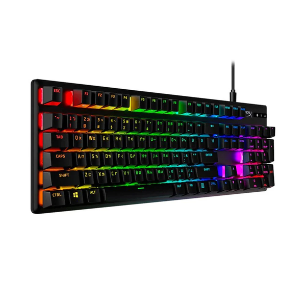 Bàn phím gaming có dây HyperX Alloy Origins Core - Aqua Switch (PBT Edition) (639N9AA)