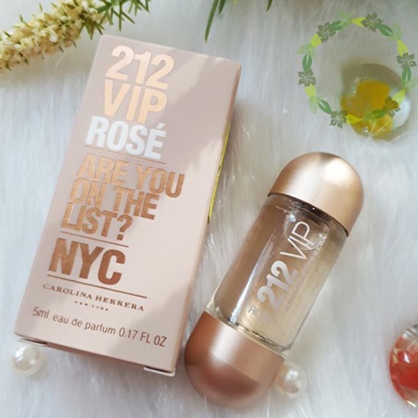 Nước Hoa Nữ Carolina Herrera 212 Vip Rose EDP 5ml Smilebeauty