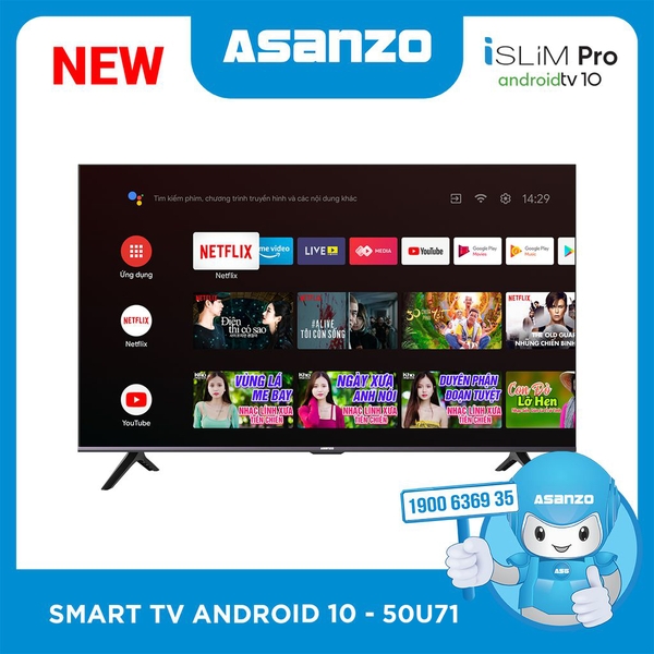 SMART TV iSLIM PRO 10 4K 50” – 50U71 [ANDROID 10]