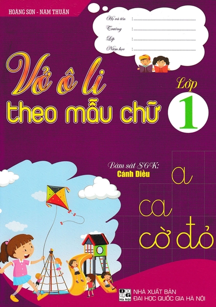 Vở ô li theo mẫu chữ lớp 1 - cánh diều (DHQGHN) H-A