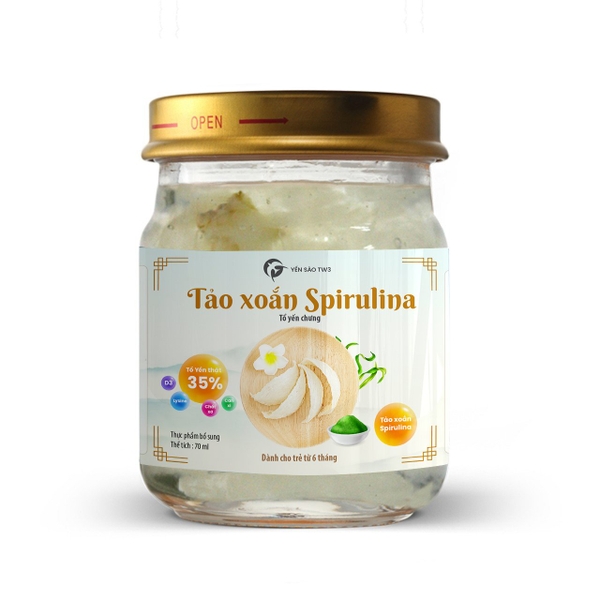 Tổ Yến Chưng Tảo Xoắn Spirulina - Yến Sào TW3