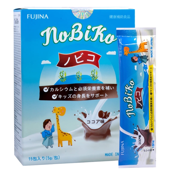 Nobiko Fujina - Kích cao Nội địa Nhật - Hàm lượng Canxi 1 gói 5g bằng 6 cốc sữa bột