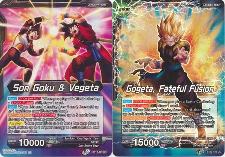 Son Goku & Vegeta/Gogeta, Fateful Fusion - BT12-122 - Uncommon Foil Son Goku & Vegeta/Gogeta, Fateful Fusion - BT12-122 - Uncommon Foil