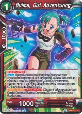 Bulma, Out Adventuring - BT10-012 - Uncommon Bulma, Out Adventuring - BT10-012 - Uncommon