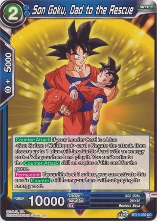 Son Goku, Dad to the Rescue - BT13-035 - Uncommon Son Goku, Dad to the Rescue - BT13-035 - Uncommon