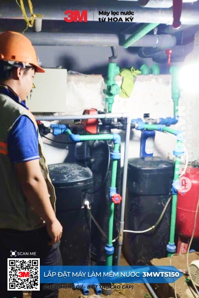Máy Làm Mềm Nước 3M WTS150 lắp đặt tại Lux Garden, Quận 7, TP HCM Máy Làm Mềm Nước 3M WTS150 lắp đặt tại Lux Garden, Quận 7, TP HCM
