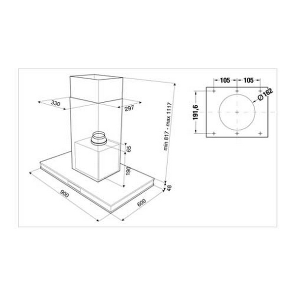 Máy Hút Mùi Đảo Kuppersbusch IKD 9950 GE - 631 m³/h Treo Độc Lập Máy Hút Mùi Đảo Kuppersbusch IKD 9950 GE - 631 m³/h Treo Độc Lập