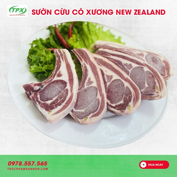 SƯỜN CỪU CÓ XƯƠNG NEW ZEALAND