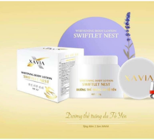 Kem Body Xavia Whitening Body Lotion Swiftlet Nest 250g tiêu chuẩn Việt Nam chính hãng giá rẻ tiết kiệm nên mua tại Gili.