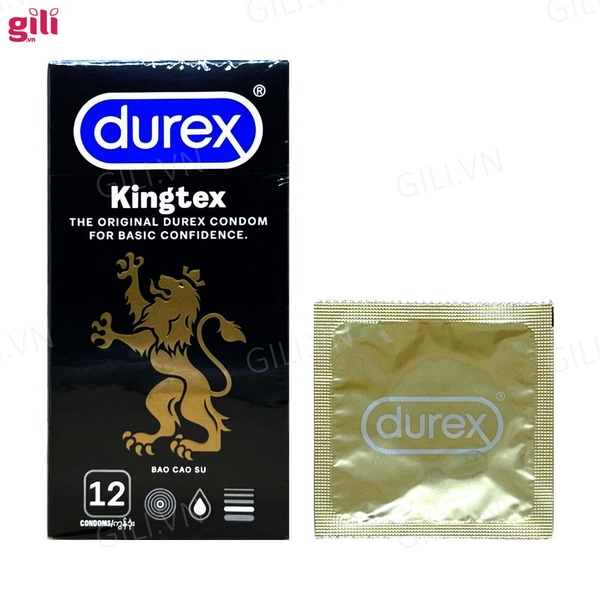 Bao cao su siêu mỏng Durex Kingtex hộp 12 chiếc chính hãng