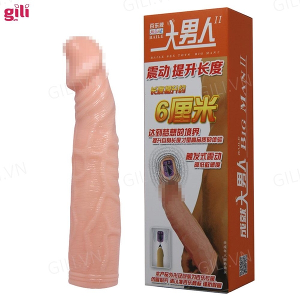 Bao cao su đôn dên Baile 6cm rung đầu tăng kích thước chính hãng