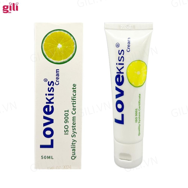 Gel bôi trơn hương chanh Love Kiss Lemon chai 50ml chính hãng