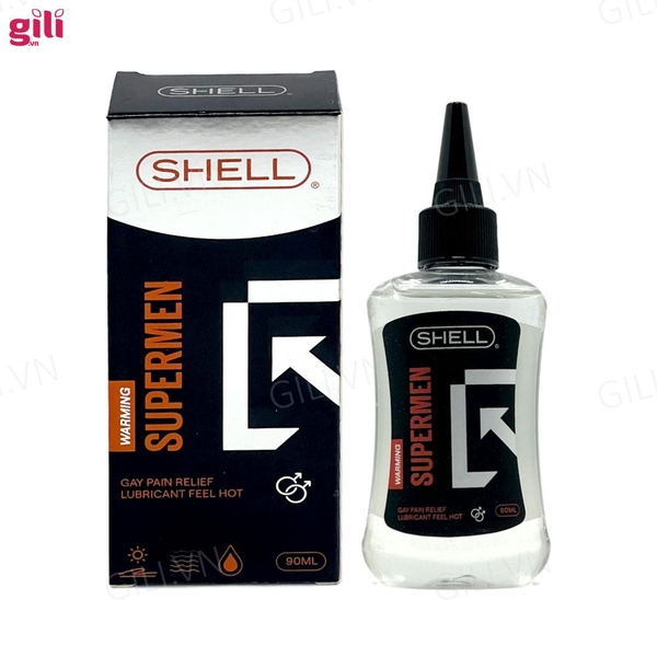 Gel bôi trơn hậu môn Shell Supermen Warming 90ml chính hãng