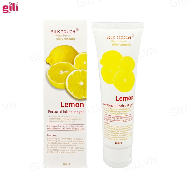 Gel bôi trơn hương chanh Silk Touch Lemon 100ml chính hãng