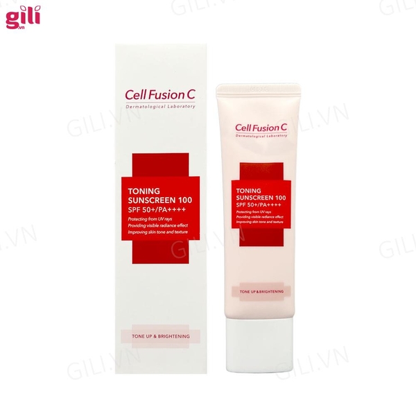 Kem chống nắng Cell Fusion C Toning Sunscreen 100 SPF50+ chính hãng