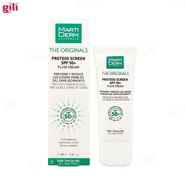 Kem chống nắng Marti Derm The Originals Fluid Cream 40ml chính hãng