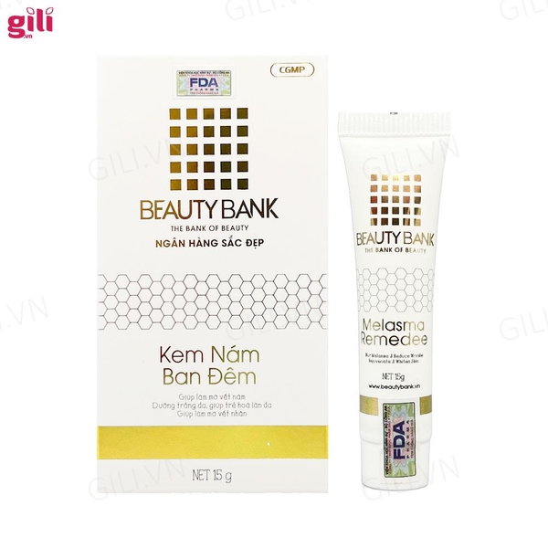 Kem dưỡng da ban đêm Beauty Bank Melasma Remedee 15gr chính hãng