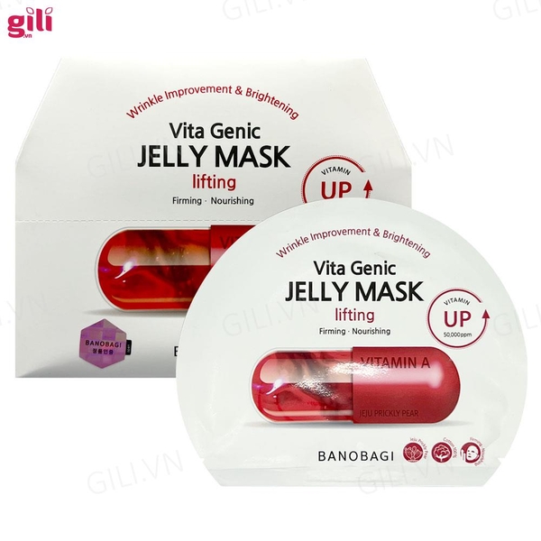 Mặt nạ Banobagi Genic Jelly Mask Vitamin A Đỏ set 10 miếng chính hãng