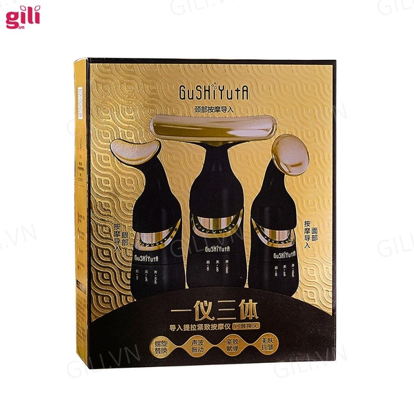 Máy massage 3in1 đẩy tinh chất Gushiyuta 150gr chính hãng