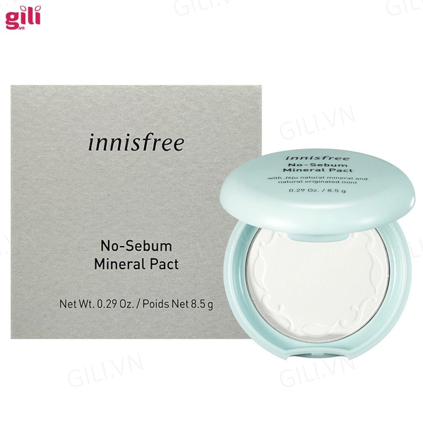 Phấn phủ dạng nén Innisfree No-Sebum Mineral Pact 8.5gr chính hãng