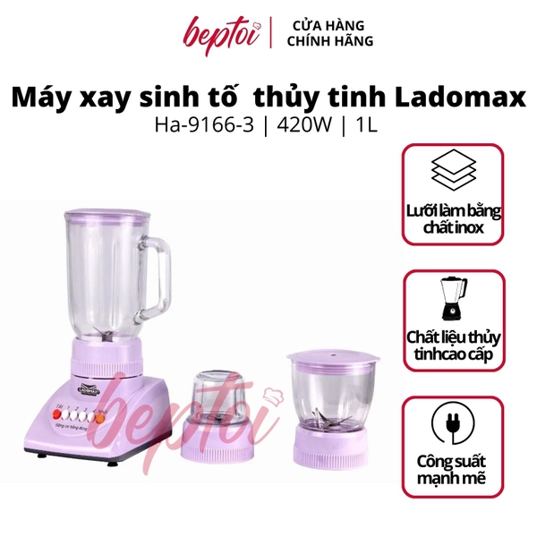 Máy xay sinh tố 3 cối Ladomax HA- 91663