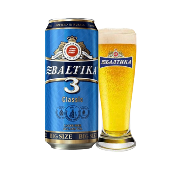 Bia Nga Baltika số 3 4,8% - Lon 900ml - Thùng 12