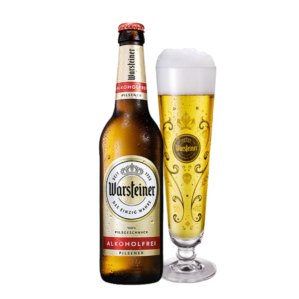 Bia không cồn Warsteiner Pilsener Alkoholfrei Chai 500ml