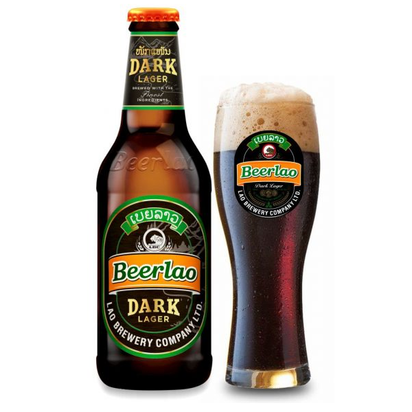 Bia Lào Dark 6,0% - Chai 330ml - Thùng 24