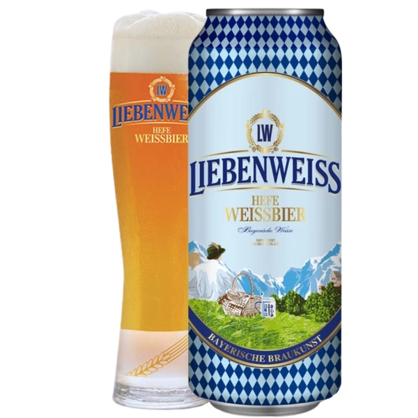 Bia Đức Liebenweiss 5,5% - Lon 500ml - Thùng 24